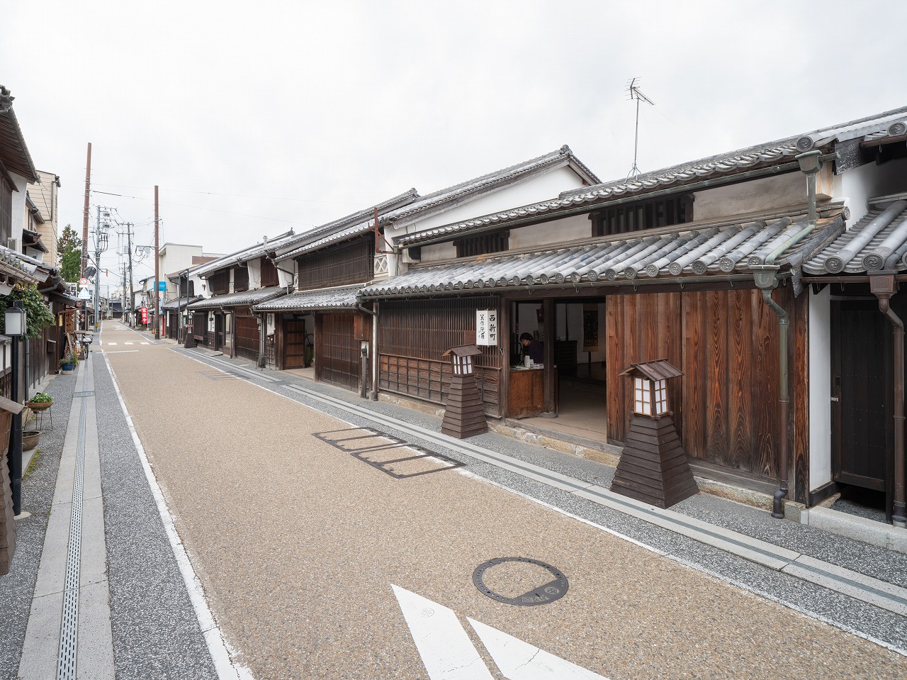 城東　東新町　西新町の町並み