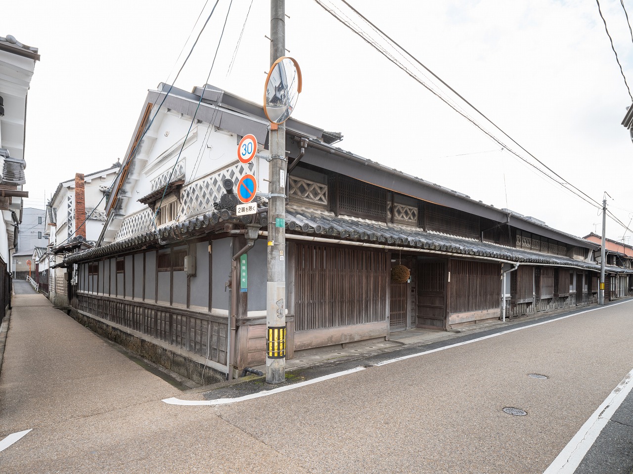 城東　勝間田町　林田町の町並み