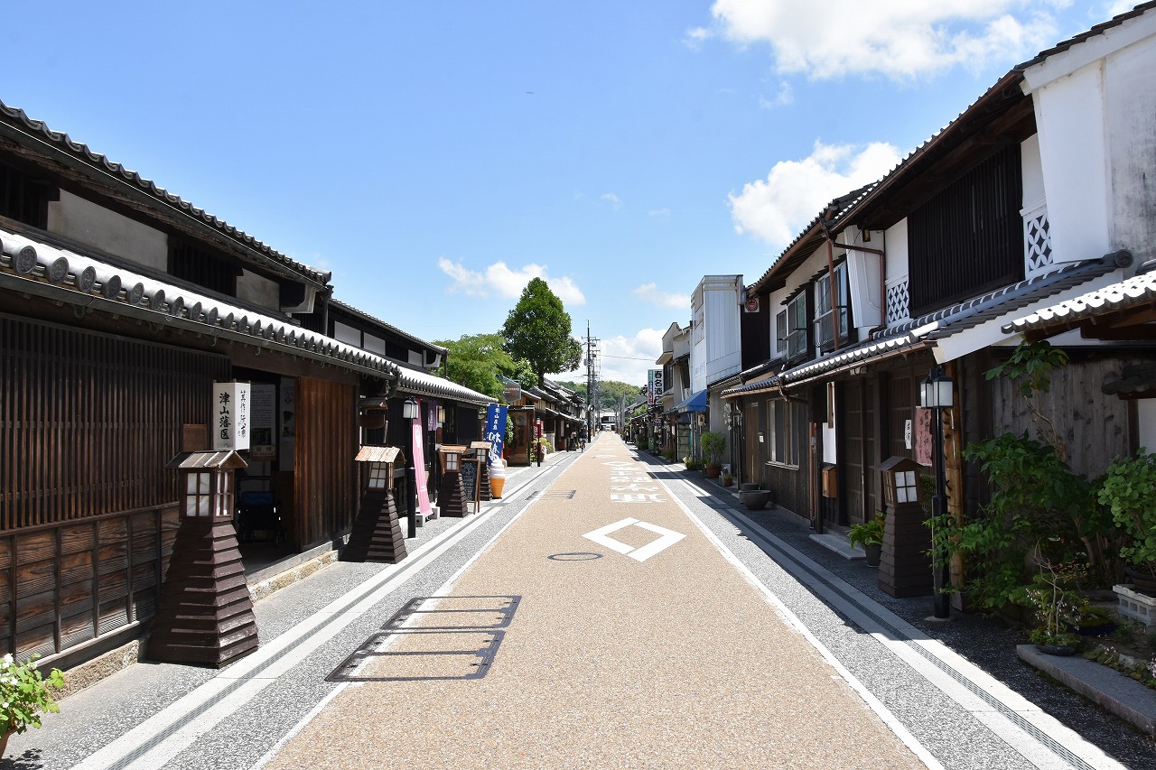 城東　東新町　西新町の町並み