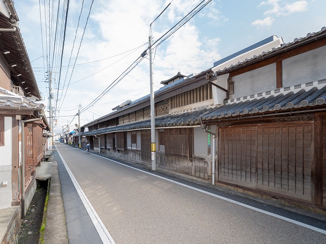 城東地区　勝間田町の町並み